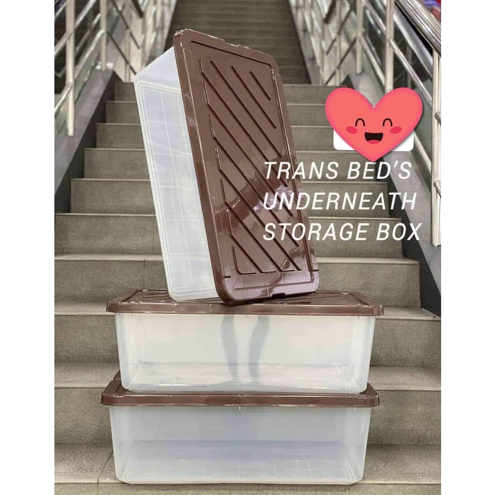 3033 UNDERBED STORAGE BOX / TRANSPARENT Shopee Philippines