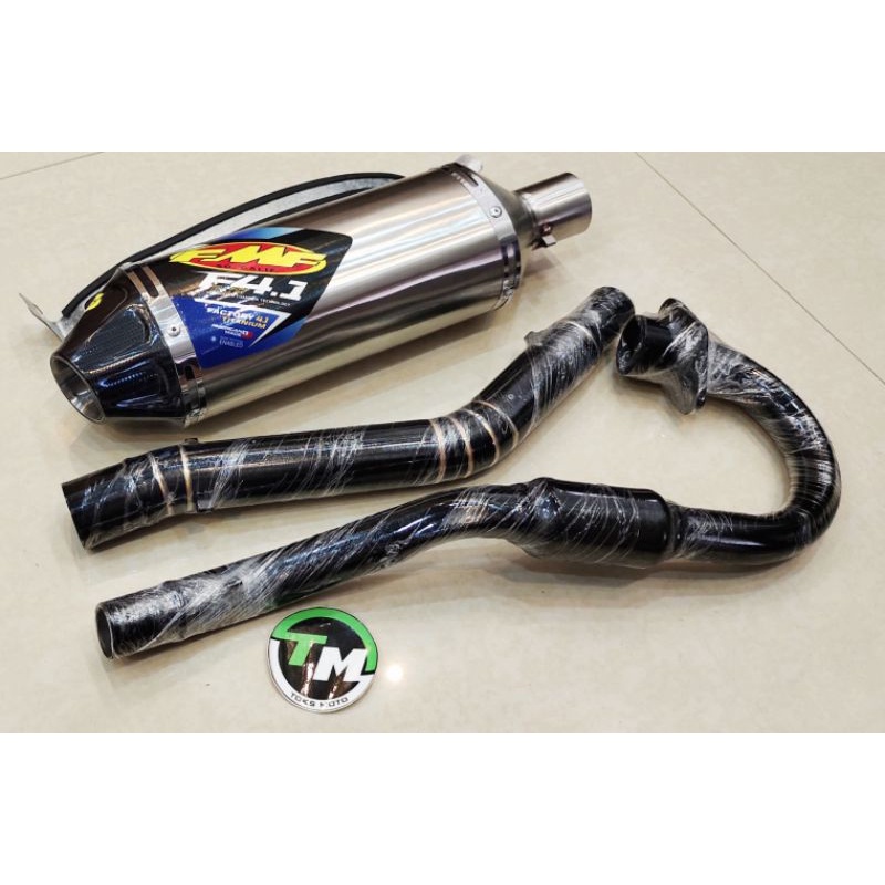 Honda Crf150l Xr150l Full System Exhaust Fmf Carbon Edition Full Black Shopee Philippines 0561