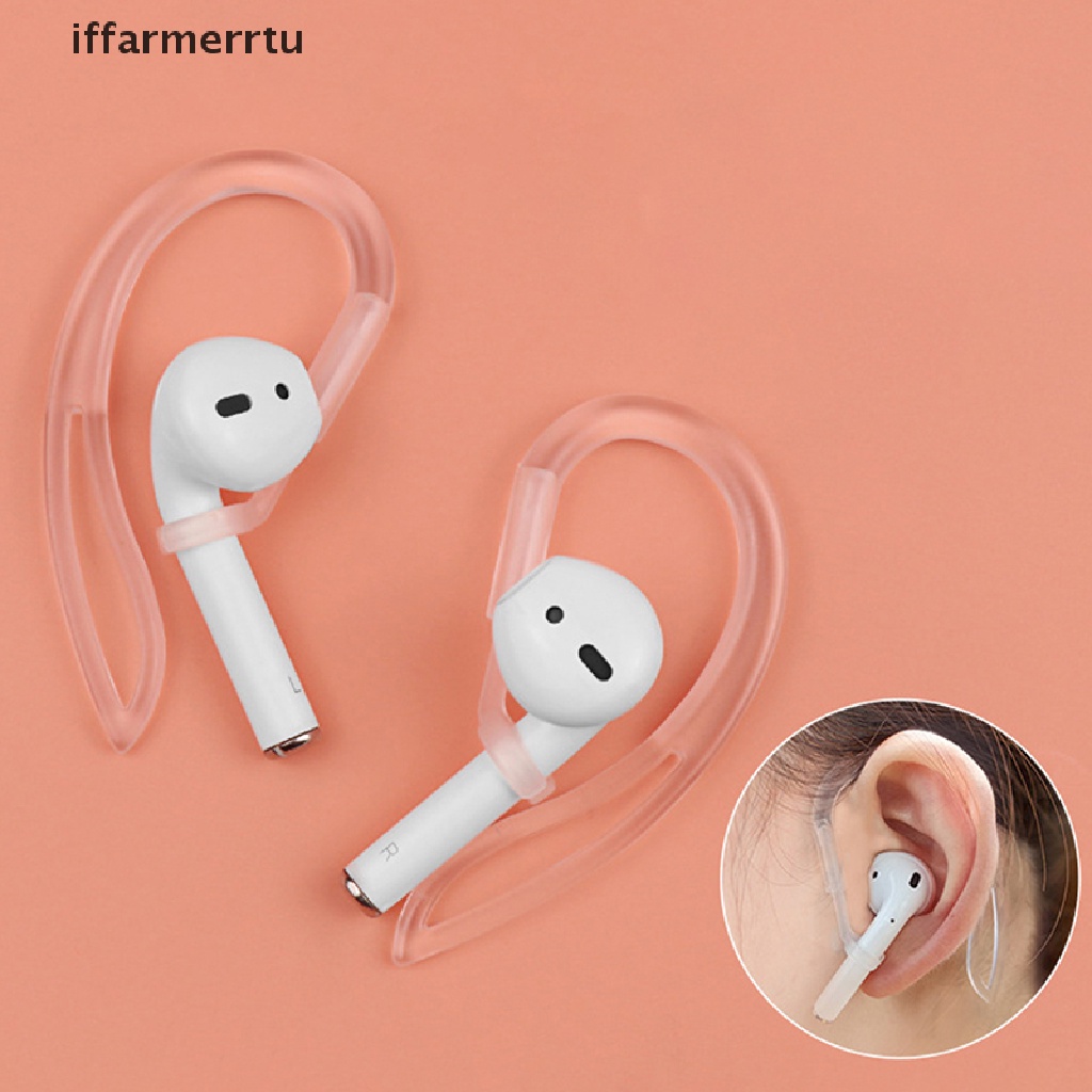 iffar 1Pair Wireless Bluetooth Earphone Earpods Ear Hooks Holder Small