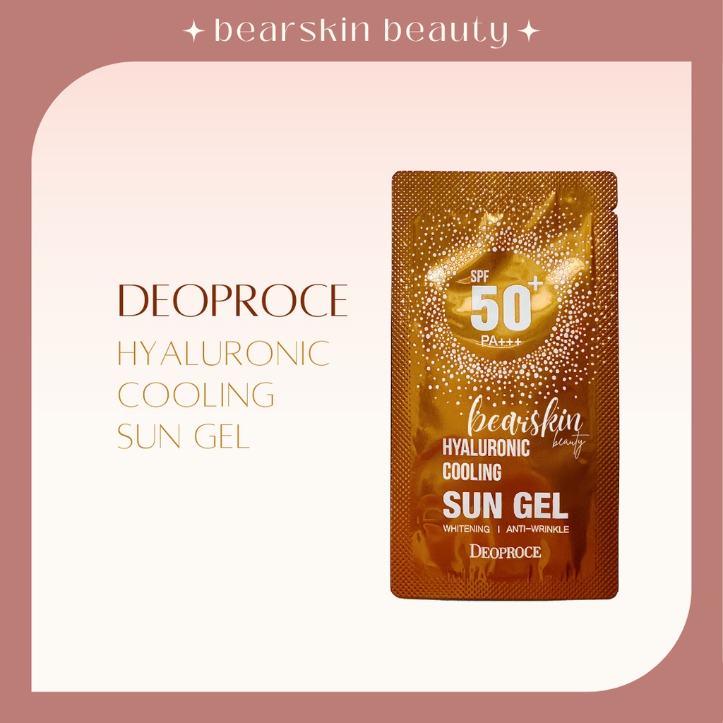 DEOPROCE Hyaluronic Cooling Sun Gel 1g | Shopee Philippines