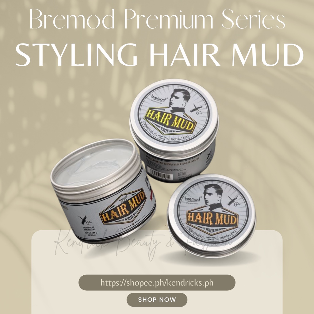 Bremod Premium Series Matte Hair Styling Mud, Hair shaping long lasting