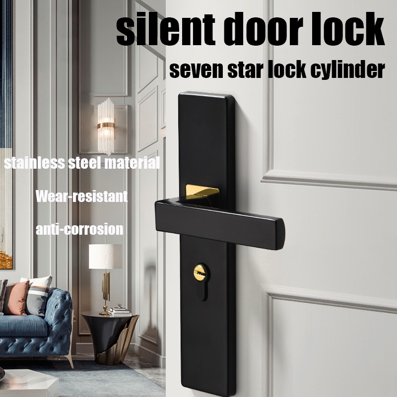 304 Stainless Steel door lock double lock door knob main door eurpean