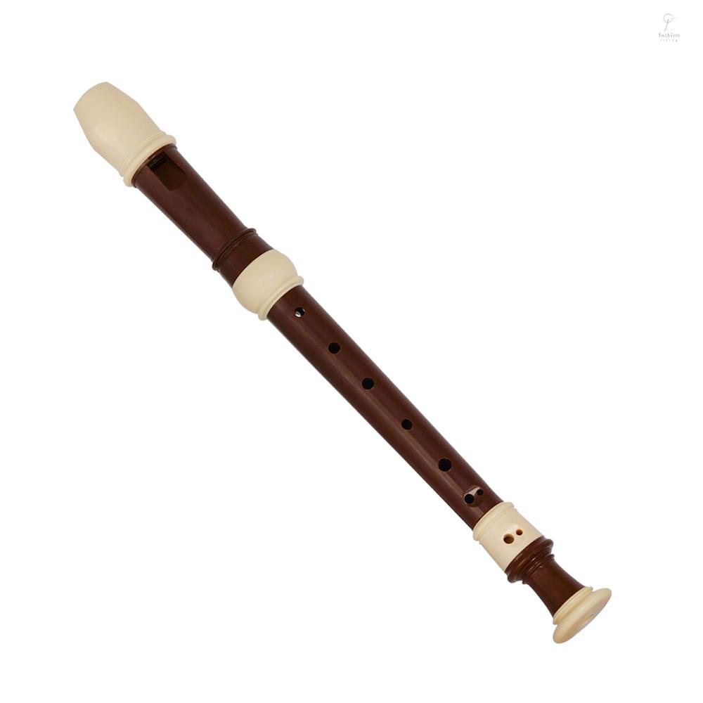 FLP IRIN ABS Descant Recorder 8 Hole Baroque Style Recorders Instrument Detachable with Finger