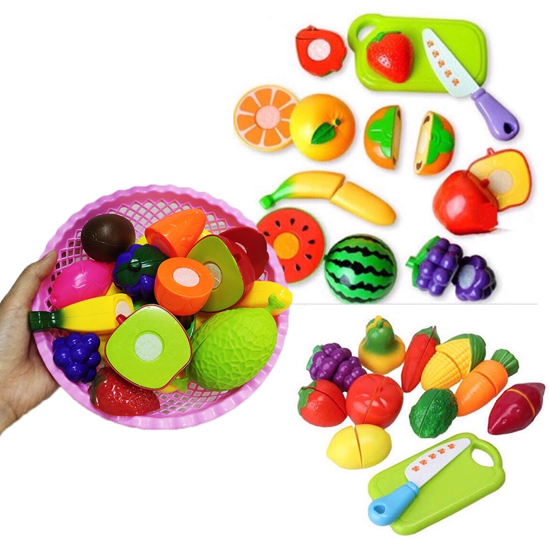 IC808-6 FOOD CUT Cutting Fruits and Vegetables TOY SET FOR KIDS ENGOY ...