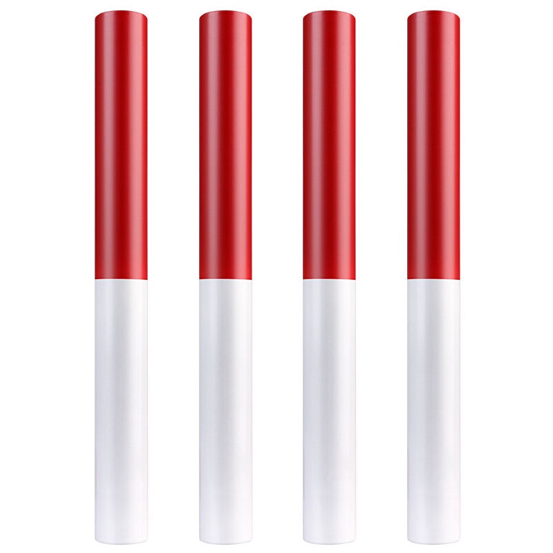 Wooden Relay Baton Sports Track and Field Training Relay Race Red White