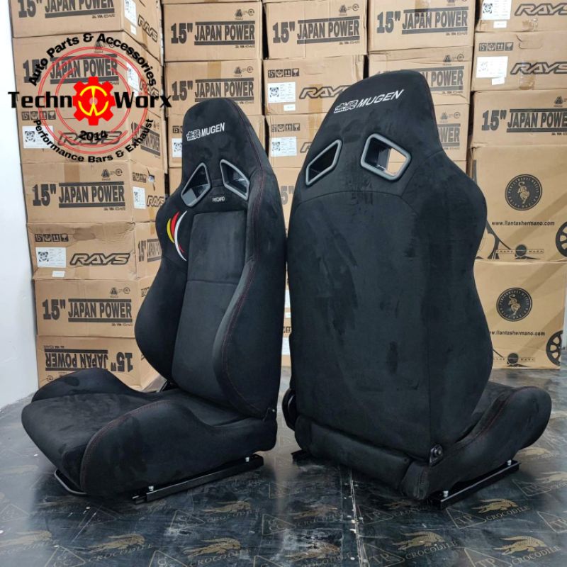 2pcs RECARO MUGEN SR7 Universal Bucket Seats High Quality Racing Seat ...