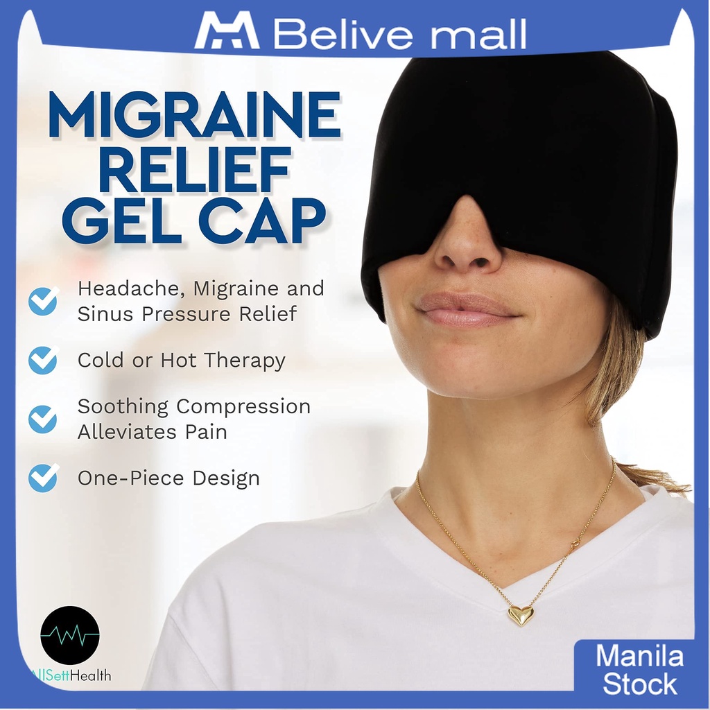 Cold Therapy Headache Relief Cap Ice Pack Headache Migraine Relief Cap