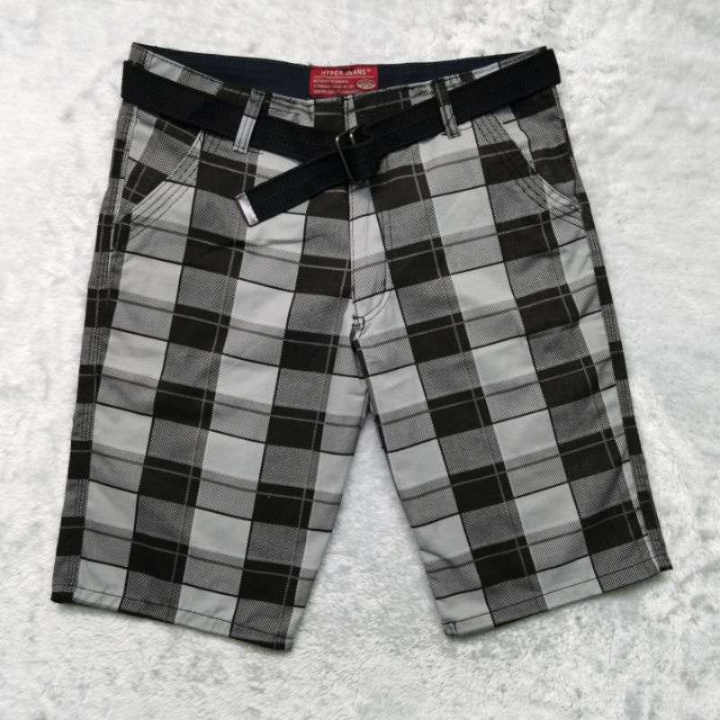 Checkered cargo shorts cheap