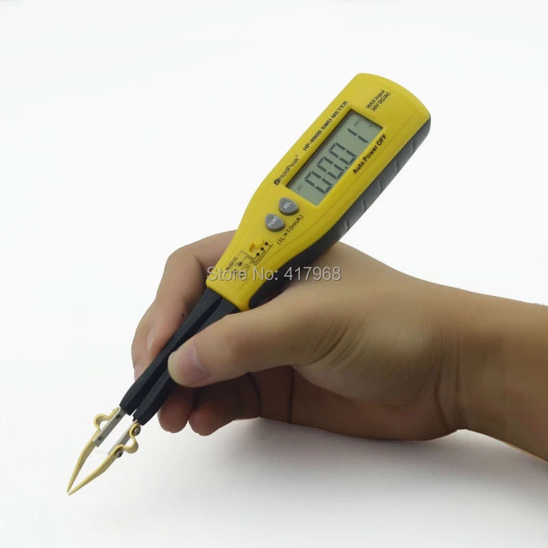 HP-990B SMD Multimeter Diode Capacitance Resistance Tweezers Meter Auto ...