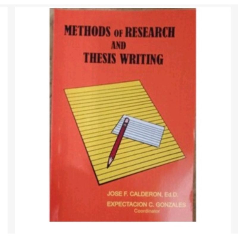 methods of research and thesis writing by calmorin