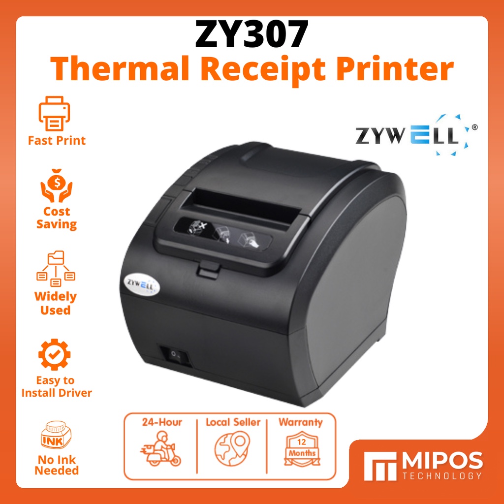 Thermal Receipt Printer / ZyWell ZY307 / 80mm Thermal Receipt Printer