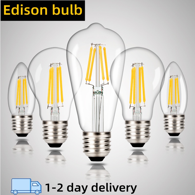 Edison bulb/Retro bulb/bulb/E27 bulb/Chandelier bulb/home bulb/ball ...