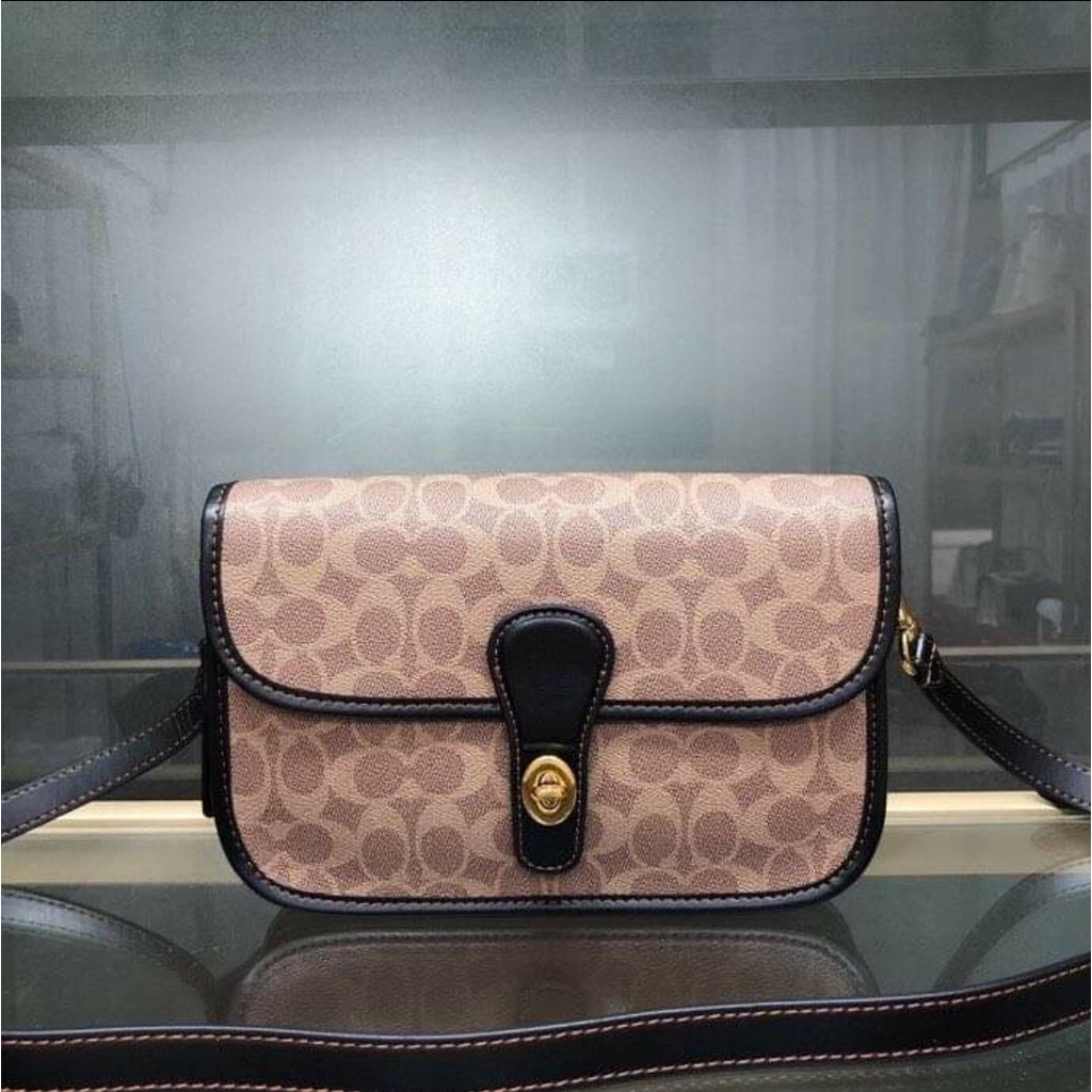 Coach Men's Crossbody Bag 192 Turnlock Tab Messenger in Colorblock