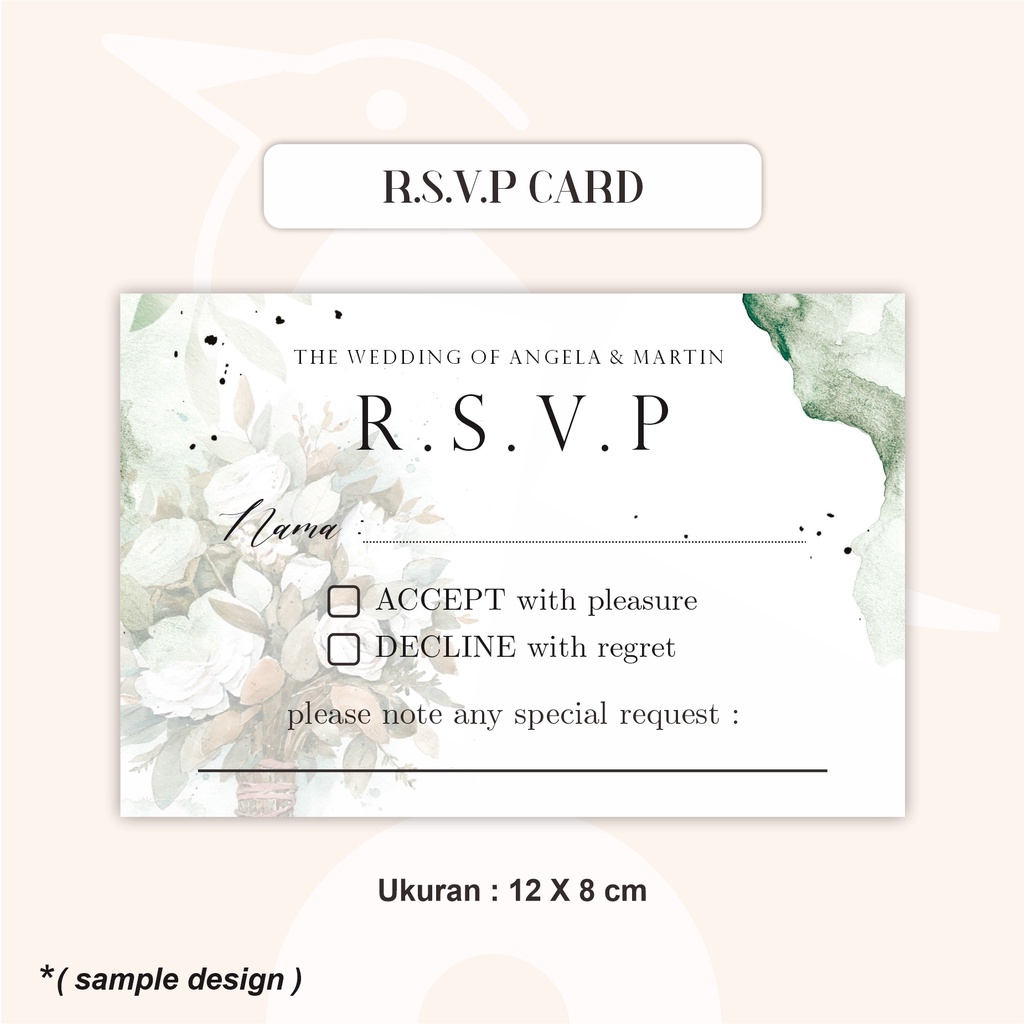 Photo card/entry card/map card/rsvp card | Shopee Philippines