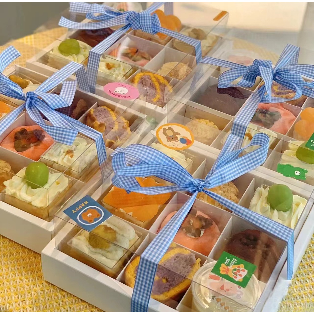 heightening Thick Window Cake box 9 Inner Hole Cup Cake box Cupcake ...