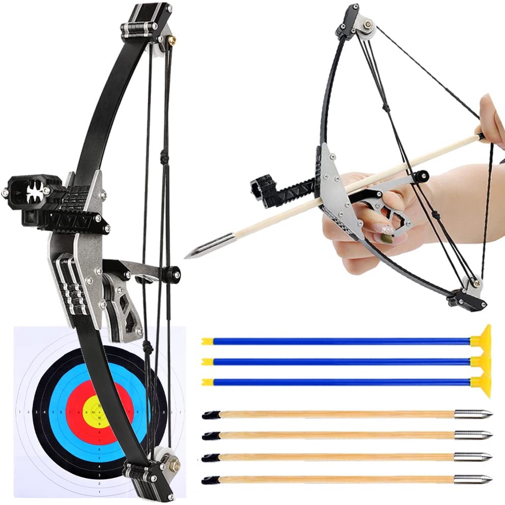 Compound Bow Miniature Bow and Arrow Miniature Set Toys, Interesting ...