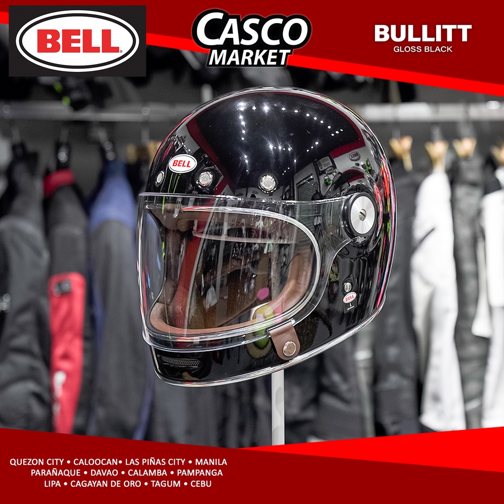 Gloss Black Casco Moto Bell Bullitt BELL BULLITT MODERN CLASSIC