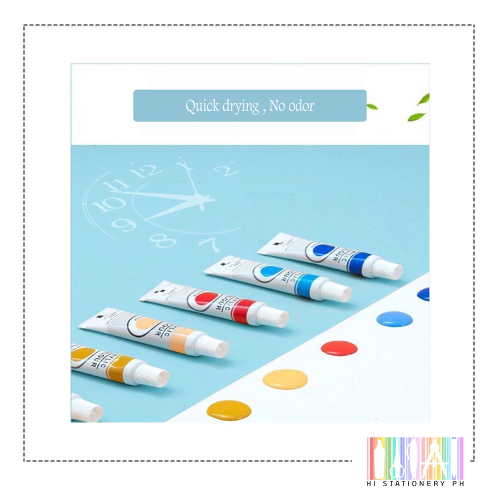 12color 60ml Rich Pigments Non-Toxic Art Acrylic Paint Set for Painting - 60ml Acrylic Paint and 12color Acrylic Paint