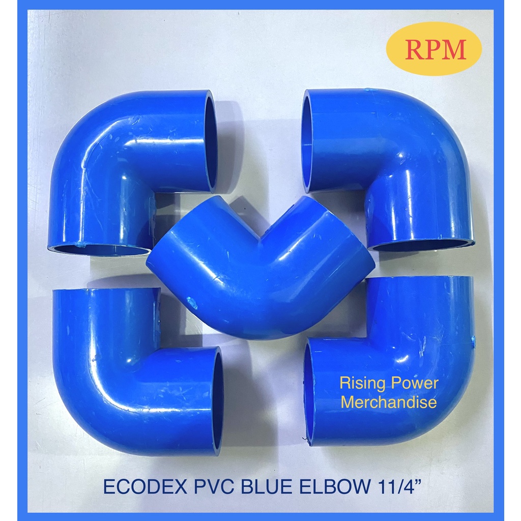 Ecodex PVC Blue Elbow 11/4” ( 40mm ) ( 5 pcs ) Shopee Philippines