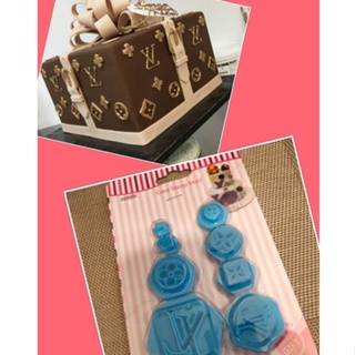LOUIS VUITTON TEXTURE MAT - Louis Vuitton cupcake, LV cake logo, LV cookie  , LV cake stamp, LV logo