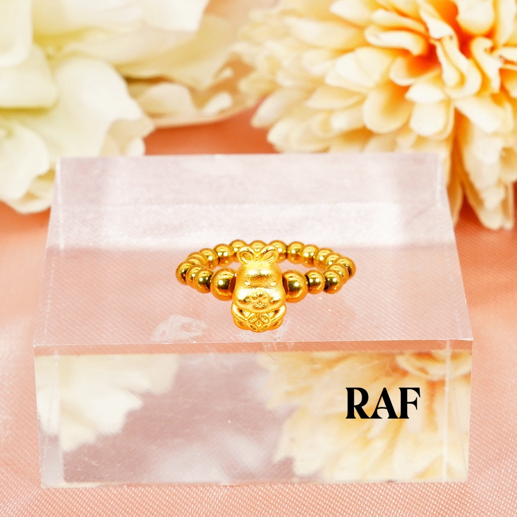 Rabbit holding coin ring (RAF) | Shopee Philippines