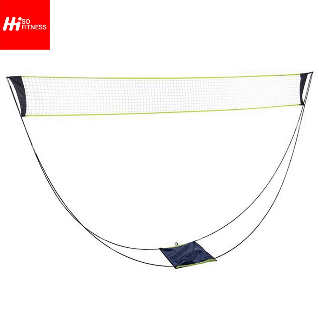 Portable Badminton Net with Stand Carry Bag Folding Volleyball Tennis
