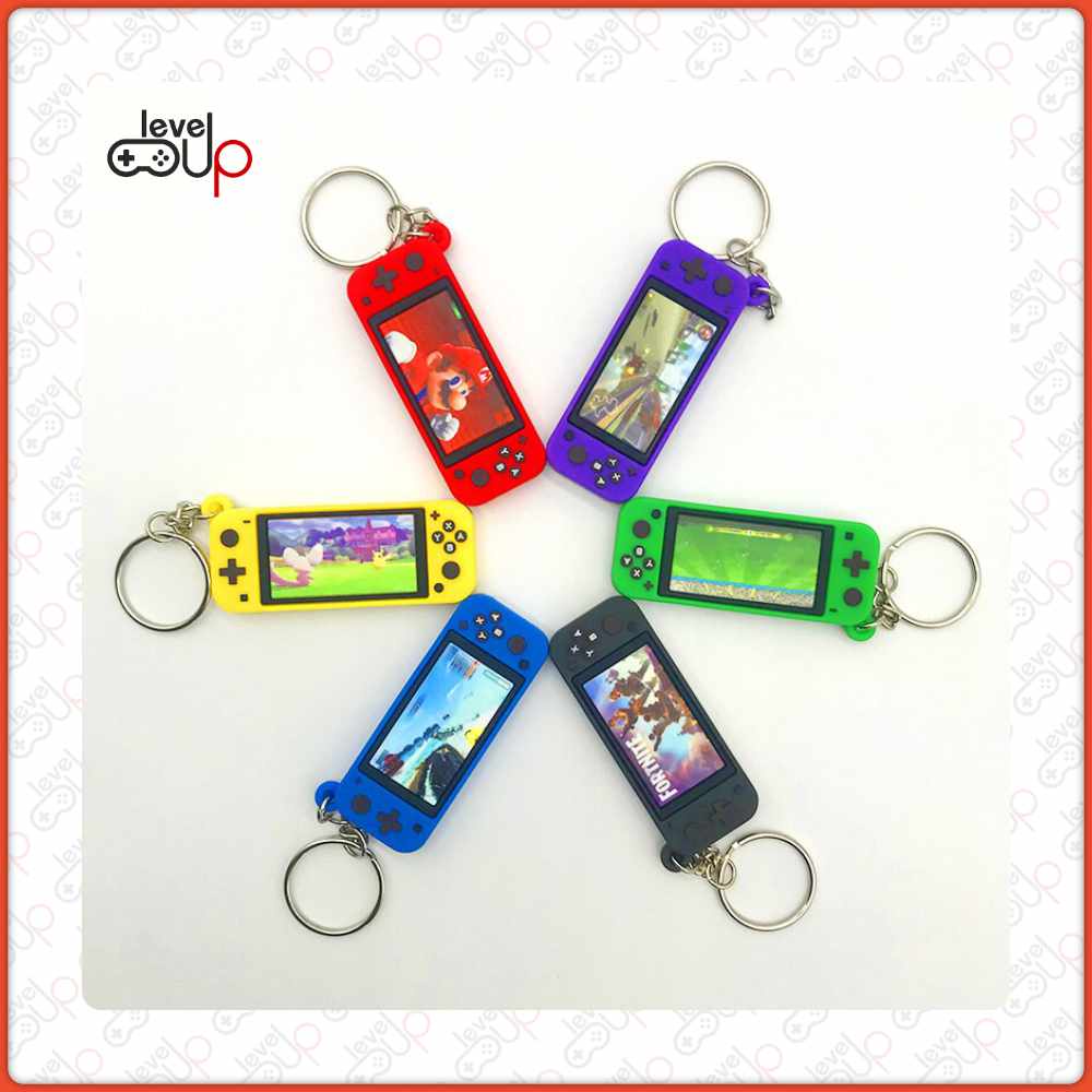 Nintendo Switch LITE Keychain Soft Rubber PVC Game Console Design Key ...