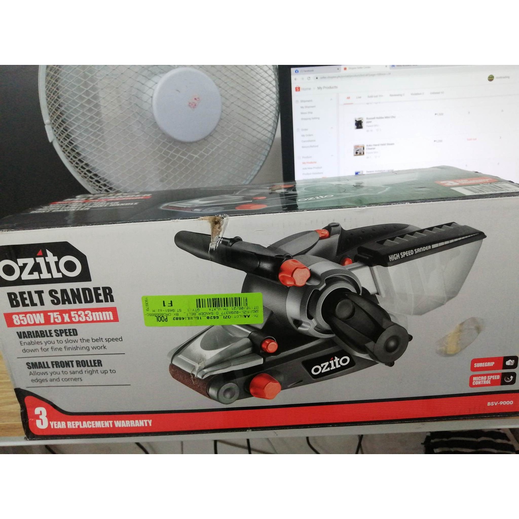 Ozito Belt Sander 850w 75x533mm Shopee Philippines