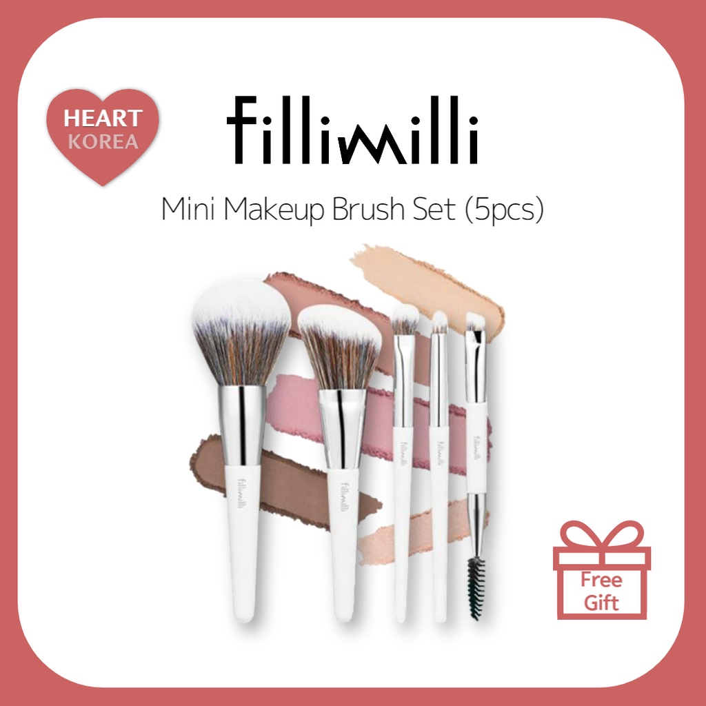 Fillimilli Mini Makeup Brush Set (5pcs) / Makeup Brush Shopee Philippines