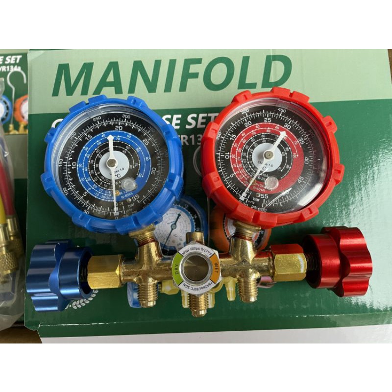 R410a R22 R134a R404a Manifold Gauge Hose Set HVAC A/C Refrigeration