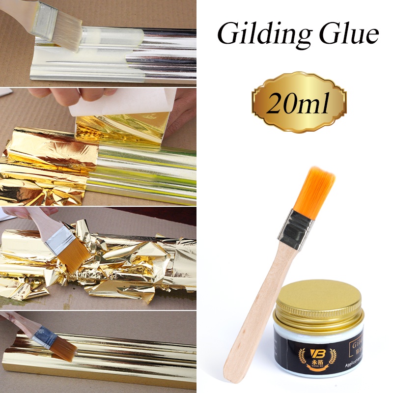 Gilding Glue Gold Leaf Foil Water-based Environmental Glue 20ml for ...