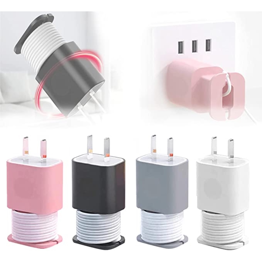 Charger Protector Charger Head Silicone Organizer Anti-breakage Cable ...