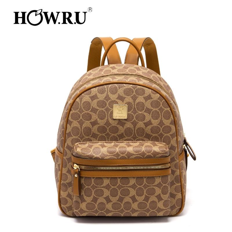 How.R.U Original Backpack Leather For Women Medium | Shopee Philippines