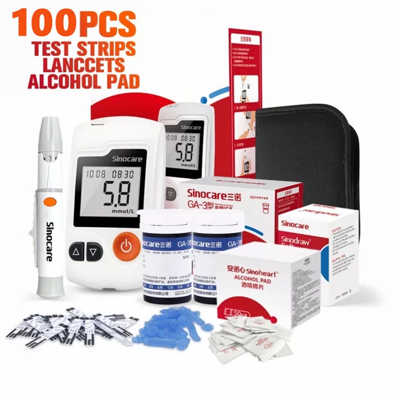 Blood Sugar Test Kit Glucose Monitor Complete Set with