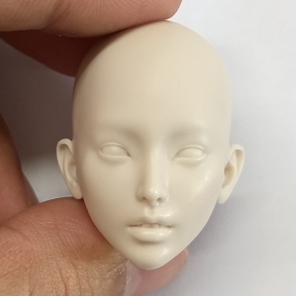 Unpainted 1/6 Scale Korea Beauty Girl Yunzhu Sun Kim Head Sculpt DIY ...