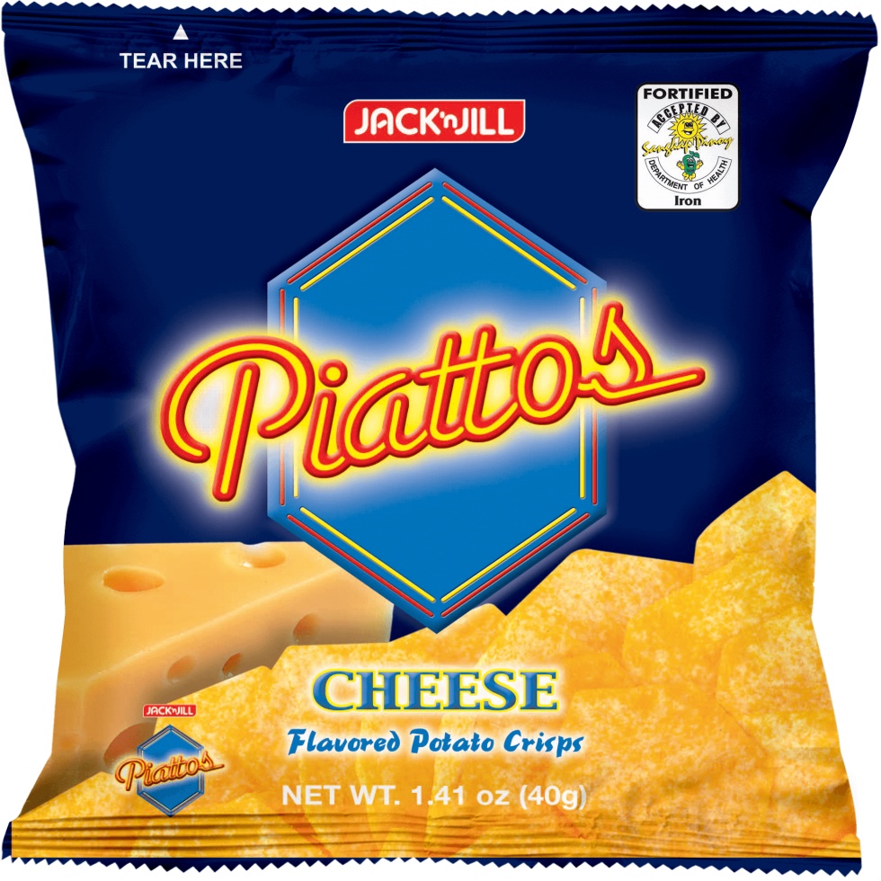 Piattos Cheese Flavored Potato Crisps 40g | Shopee Philippines