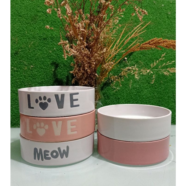 MEDIUM CERAMIC FOOD AND WATER BOWL FOR PETS Shopee Philippines