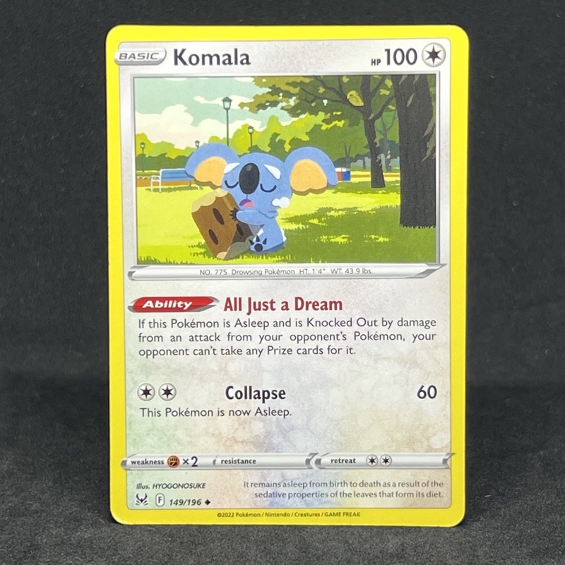 Pokemon TCG Komala Uncommon 149/196 2022 Sword & Shield Lost Origin Trading  Card | Shopee Philippines
