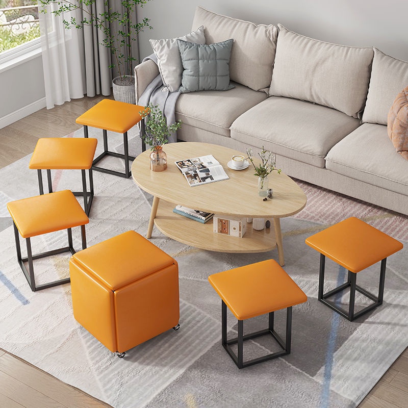 / Cube Stool Household Five-in-One Combination Storage Stool Foldable ...