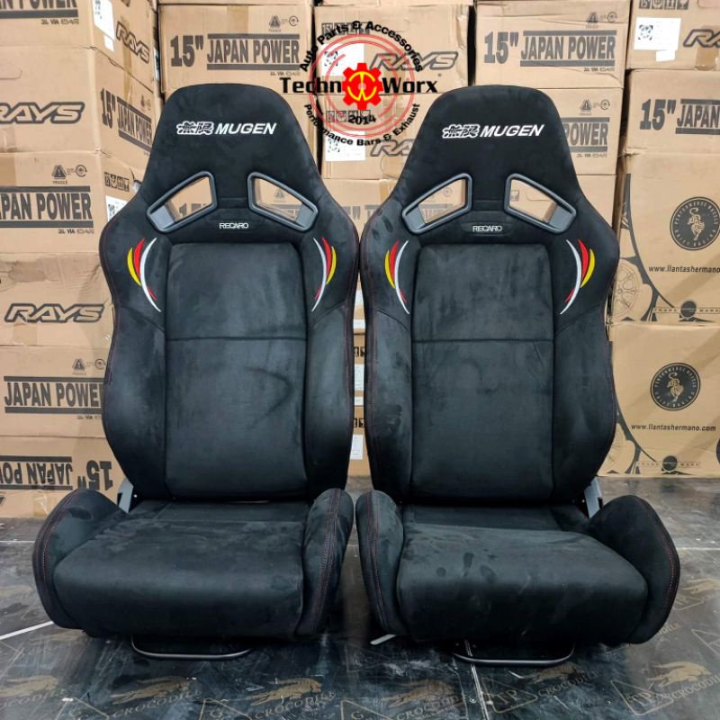 2pcs RECARO MUGEN SR7 Universal Bucket Seats High Quality Racing Seat ...