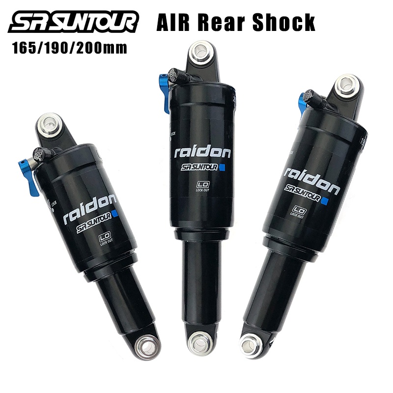 SR SUNTOUR Mountain Bike Air Rear Shock 165mm 190mm 200mm With Lockout