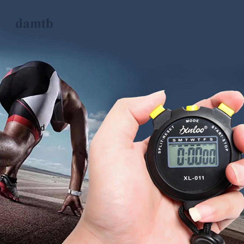 Damtb Digital Sports Stopwatch Timer Large Display With Alarm Clock