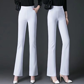 Ginza6 Women Korean wide leg casual high waist pants slimming casual  trousers square pants 5582