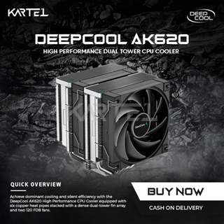 DeepCool AK620 High-Performance CPU Cooler, Dual-Tower Design, 2x