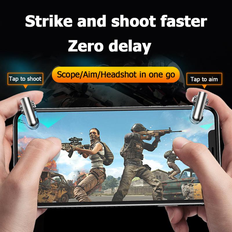 1 Pair mini GT01 Phone Gamepad Joystick For PUBG COD Mobile L1 R1 ...