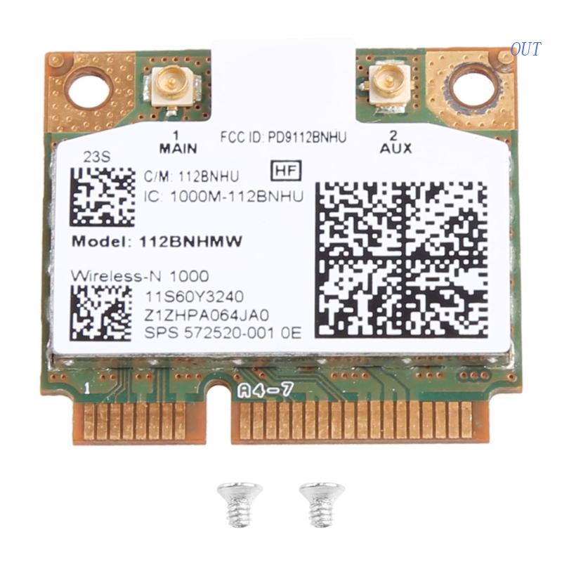 OUT for Centrino Wireless-N 1000 802.11 b/g/n 112BNHMW Half Mini PCI-E ...