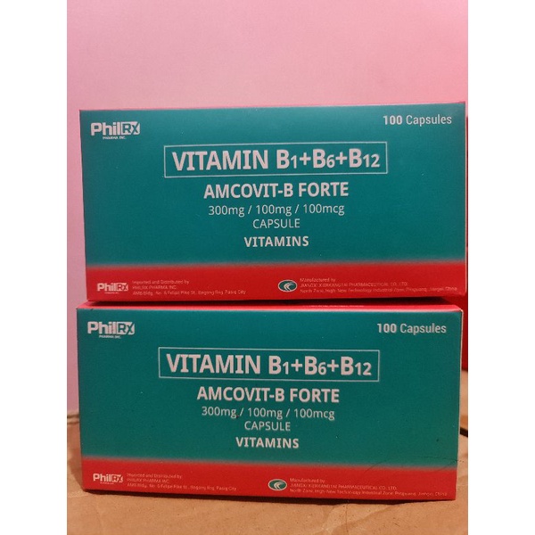 AMCOVIT-B FORTE, VITAMIN B COMPLEX CAPSULE | Shopee Philippines