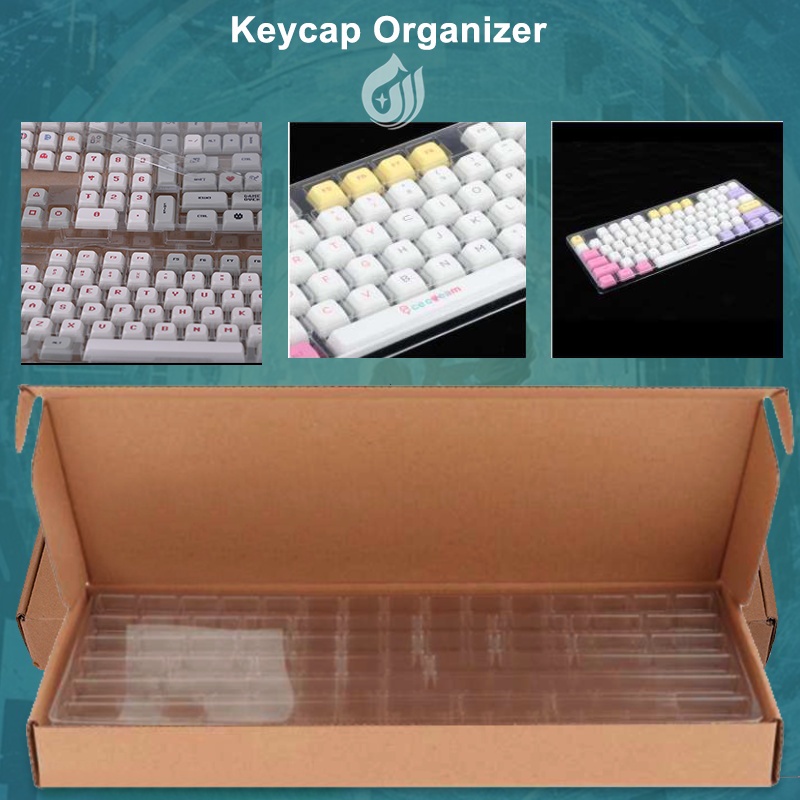 Amerteer 2 Layers Keycap Set Storage Box Dustproof Compartment Keycaps