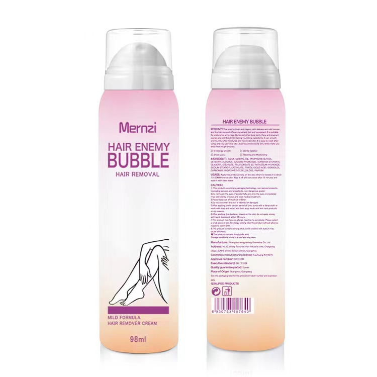 Mernzi Hair Removal Bubble Spray 98ml Shopee Philippines