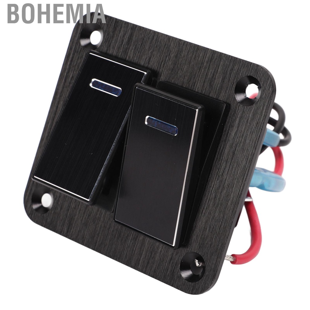 Bohemia 2 Gang Marine Rocker Switch Panel Boat Waterproof ON OFF 12V ...